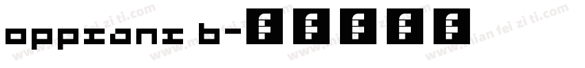 oppsans b字体转换